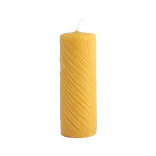 BOUGIE FINE TORSADÉE À LA CIRE D'ABEILLE