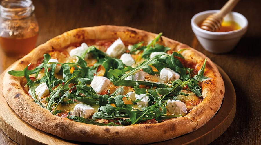 Pizza au miel Pizza au miel de lavande